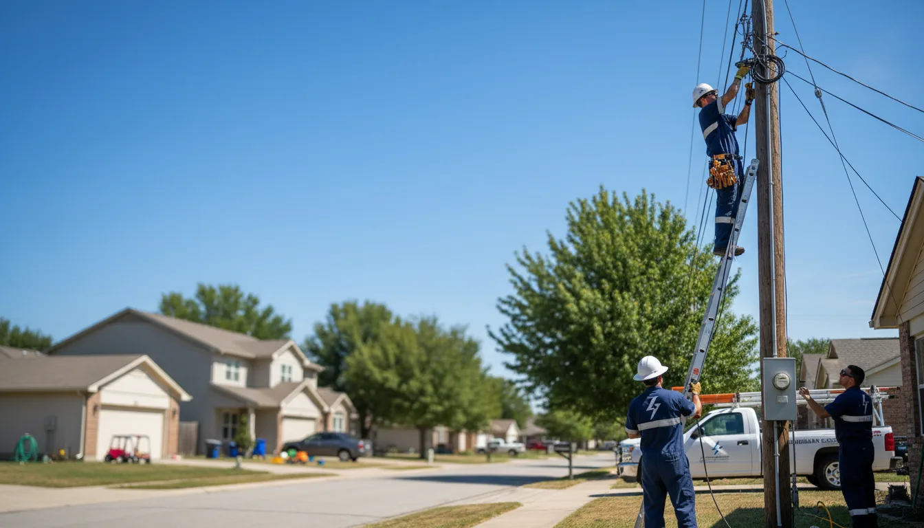 Residential electrician providing installation services in Dayhoit, KY